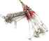 Senyu Stainless Steel Fishing Rigs, 1-5 Arms Wire Trace Leader Rig with Snap, High-Strength Saltwater-Perch
