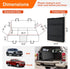 F150, RAM1500,Silverado,GMC Vailge Dog Car Seat Cover for Trucks,Large Back Seat Extender for Dogs,Waterproof Non