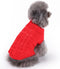Small Dog Sweaters, Knitted Pet Cat Warm Sweatshirt for Winter (X-Small, Red)