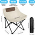 Herb Life 450 lbs Ultralight Folding Camping Chair, Capacity, Off-white, Solid, Adult, Outdoor, Beach, Lawn, Campground