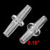 Plastic Aquarium Air Tube Pipe Pump Valve Connector, 100pcs Inline Tubing