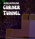 Chatelet REEFSHAPE - Aquarium Underground Tunnel | Fish & Shrimp Hideout for Aquariums | Unique Underground Viewing Tunnel | Made in USA (Corner Tunnel, Tan)