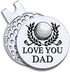 Love You Dad Golf Ball Marker with Magnetic Hat Clip, Funny Golf Gift for Men