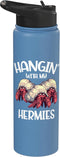 Funny Seafood Crab Lover - DressedForDuty Hangin With My Hermies Funny Hermit Crab Seafood Lovers Stainless Steel Insulated