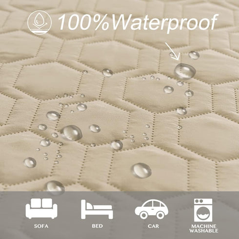 Waterproof Anti-Slip Dog Bed Cover and Pet Blanket, Incontinence Mattress Protectors for Furniture Couch