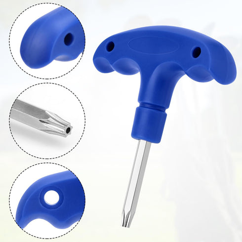 Golf Wrench with Plastic Handle, Adjustable Stainless Steel Tool for Golf Club Driver Shaft Adapter Torque