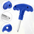 Golf Wrench with Plastic Handle, Adjustable Stainless Steel Tool for Golf Club Driver Shaft Adapter Torque