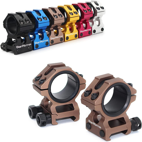 WestHunter Industrial Grade Precision Rifle Scope Rings, 1 Inch 30 mm Tactical Picatinny Scope Mount