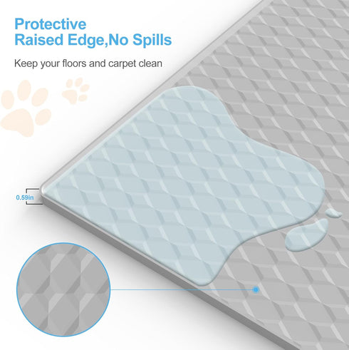 Filmicy 34 28 Pee Pad Holder for Dogs,Silicone Dog Puppy Pad Holder, x No Spill Raised Lip High Edge,Portable