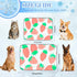 imiBBWQu Summer 27" 22" Dog Cooling Mat Pastel Bright Strawberries Fruit Dog Cooling Mats Washable Pads for Dogs to Lay