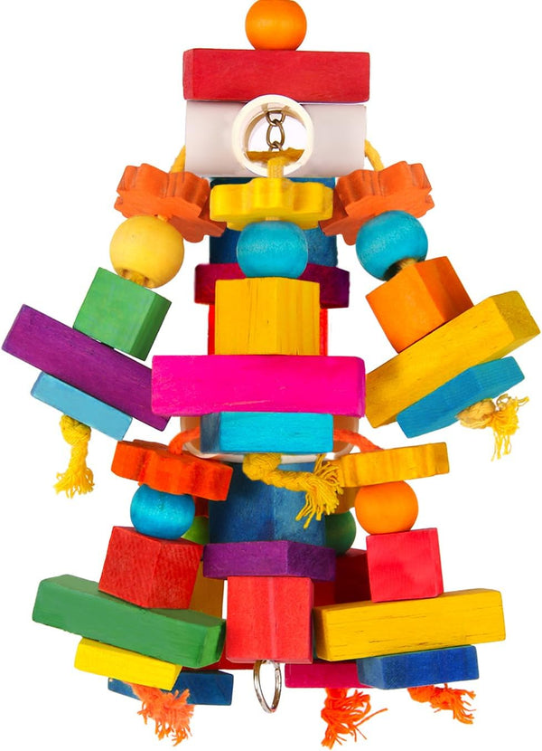 Kyouki Large Parrot Toy, Bird Toys for Cockatoos,Macaws, African Grey, Amazon Parrots,Conures, Lovebirds,