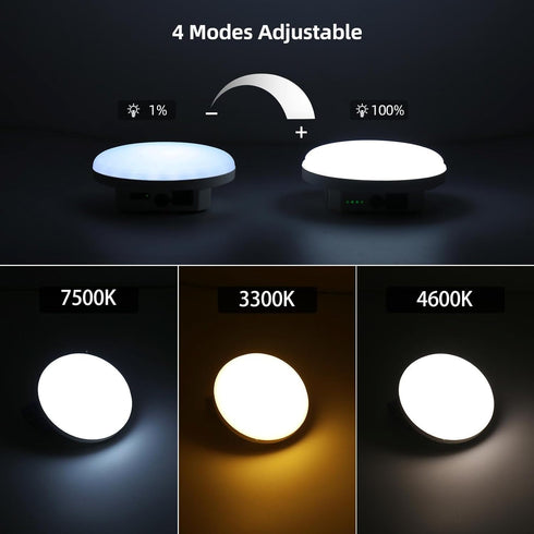 Dimming) Hanging Camping Tent Light LED Rechargeable Portable Lantern Waterproof Outdoor Camp Lamp with Battery Power