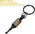 Flat Swivel Handcuff Key, Universal Cuff Key with Detachable Keyring, 2 Pack