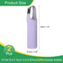 2pcs 15.5-20oz uxcell Neoprene Carrier Water Bottle Sleeve, Insulated Water Glass Bottle Carrier Bag Collapsible Drink