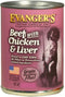 Evanger's Heritage Classic Beef with Chicken & Liver JUMBO for Dogs - 12, 20.2 oz Cans