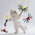 Tsuchbis 1 Pack 2m Hanging Cat Catnip Ball Toys Reliable Door Hanging Cats Toy Play Chase Exercise for Kitten Indoor