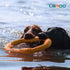 LaRoo Dog Toys for Large Dogs, Floatable Dog Flying Discs Tug Toy, Interactive Tug of War Ring Toy, Funny Fetch