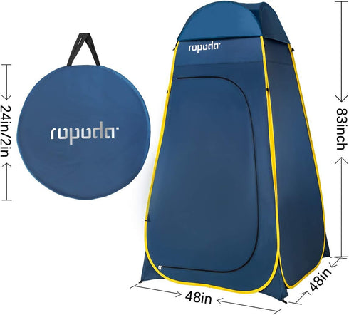 83inches 48inches 48inches, 1 8 1 1 ROPODA Pop Up Tent x x Upgrade Privacy Tent, Porta-Potty Tent Includes Removable