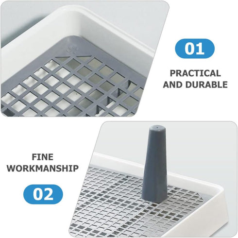 Portable Toilet, Dog Training Pads Pet Toilet Dog Pee Pad Holder Puppies Potty Mesh Grate Pee Holder Portable Litter