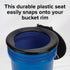 5 3 (41546) Camco Bucket Toilet Seat with Lid - Converts Standard Gallon Bucket into Portable Toilet for Camping