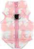 SMALLLEE_LUCKY_STORE New Soft Padded Vest Harness for Small Dogs - Pink Bow, Model: BFL049-Pink-L, L(Chest 17.7" Back