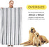 KinHwa Dog Towel Super Absorbent Pet Bath Towel Microfiber Dog Drying Towel for Small, Medium, Large Dogs and Cats 30inch x 50inch 1 Pack Light-gray by KinHwa