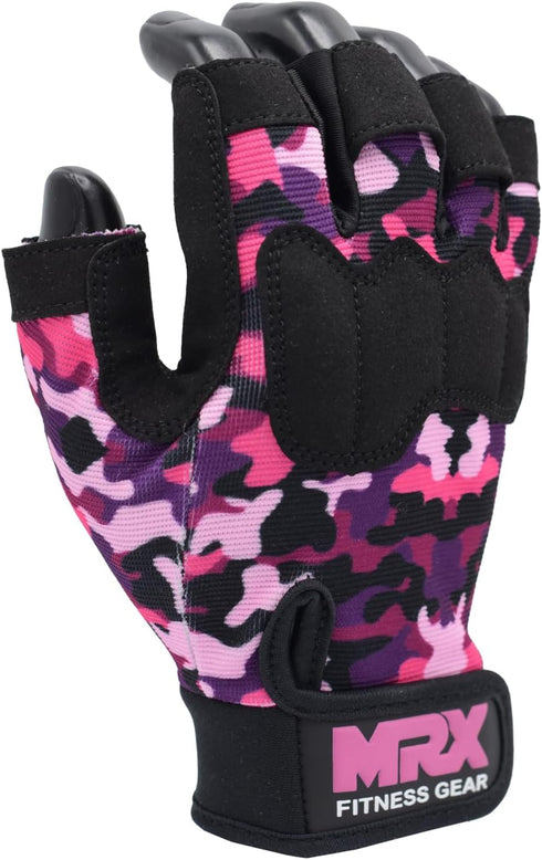 MRX Workout Gloves for Men and Women Breathable, Snug-Fit Exercise Gloves for Weight Lifting, Cycling, Gym Training