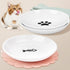 2024 NEW Anti Whisker Fatigue Cat Bowls Set, Healthy Ceramic Flat Cat Food Bowl for Indoor Cats