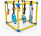 HiNADA Puppy Play Gym with 8 Hanging Toys, Small Dogs Indoor Jungle Gym