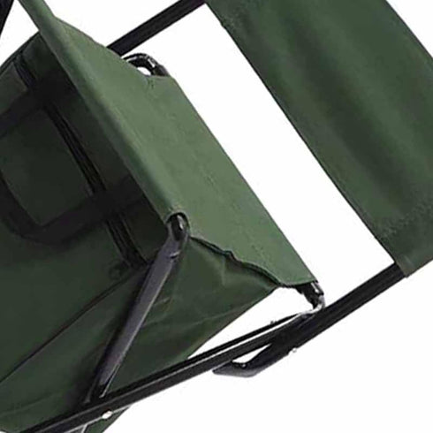 ERYUE Folding Chair Outdoor Portable Fishing Leisure Chair with Storage Pocket Bag, High Bearing Capacity for Camping