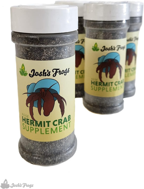 (4.5 oz)- Josh's Frogs Hermit Crab Mineral Supplement Blend Greensand Earthworm Castings Calcium