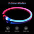 Light Up Dog Collars, Multi-Color USB Rechargeable LED Collar, TPU Cuttable Size Glow Collar for Large Medium Small