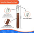 Professional Slant Tooth Stripping Knife for Dogs (Pack of 4) - Stainless Steel Blades & Rosewood Handle