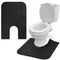 Upgrade Round Commode Potty Training Mats, 6 Pcs Toilet Rug Adjustable Inner