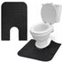 Upgrade Round Commode Potty Training Mats, 6 Pcs Toilet Rug Adjustable Inner
