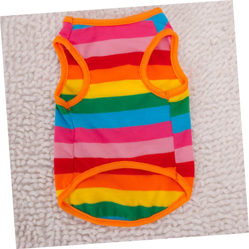 Live Aquarium Plants Dog Vest - Funky Striped Shirt for Dogs, Blue Aquarium Gravel Shirt