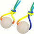 pureza 2 Pack Interactive Dog Ball Toys - Glowing Teether with Rope for Small Medium Large Breeds