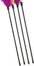 4 PCS Interactive Cat Teaser Wand - 20" Long Wand with Loud Bell for Cats and Kittens