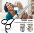 Professional Dog Grooming Scissors - 7.5" Straight Shears for Cutting Small Dogs and Cats, Japan 440C Stainless Steel