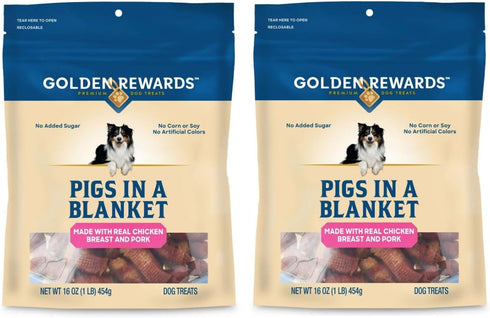 Golden Rewards Pigs in A Blanket, 16oz Bag - 2 Pack