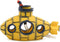 uxcell Bubble Maker Aquarium Fish Tank Decoration, Yellow Spaceship Ornament 13x6x8cm