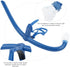 Swim Snorkel for Lap Swimming, Front Mounted Breath Gear with Silicone Mouthpiece