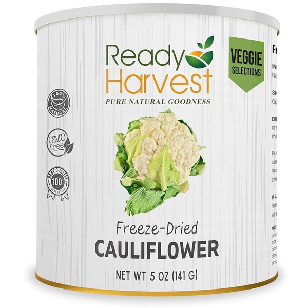 Ready Harvest Freeze Dried Food - Cauliflower | Emergency Food | Camping