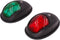 Obcursco Boat Navigation Lights, LED Red and Green Vertical Mount for Bow