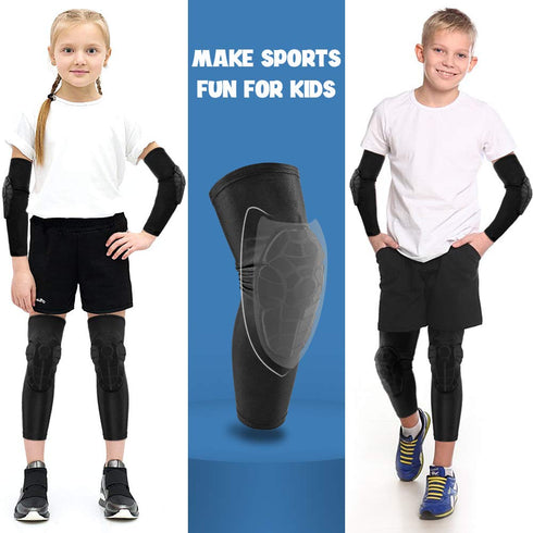 Knee Pads for Kids/Youth (Ages 5-15) - Shield Kneepads for Sports, Ideal for Basketball, Baseball, Football