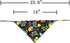 Small Black Dog Birthday Bandana Triangle Bibs Scarf Accessories