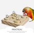 UPKOCH Wooden Parrot Puzzle Toy Interactive Bird Plaything Colorful Stacking Columns for Parrots and Birds Educational