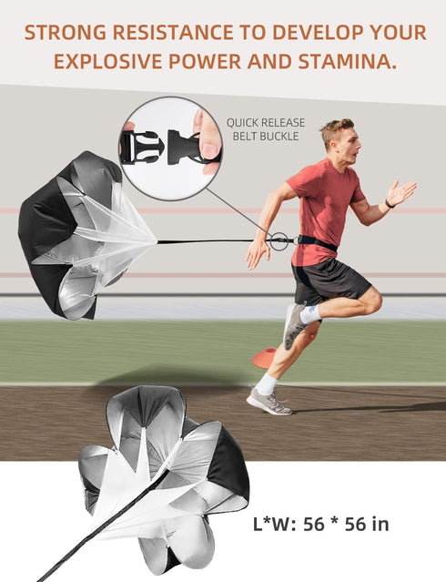 GHB Agility Ladder and Football Training Equipment Set with 4 Hurdles, Speed Ladder, and Resistance Parachute