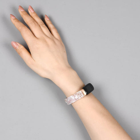 Wongeto Bands for Fitbit Luxe/Luxe SE, Resin Wristband Strap with Stainless Steel Buckle Replacement Bands