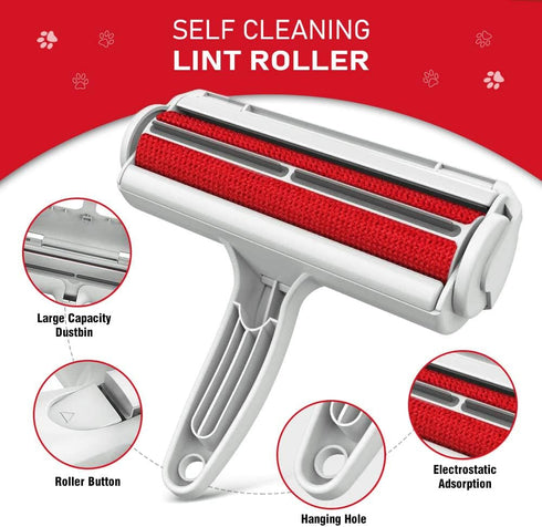 Pet Fur Remover Roller with Gift Fur Brush for Grooming